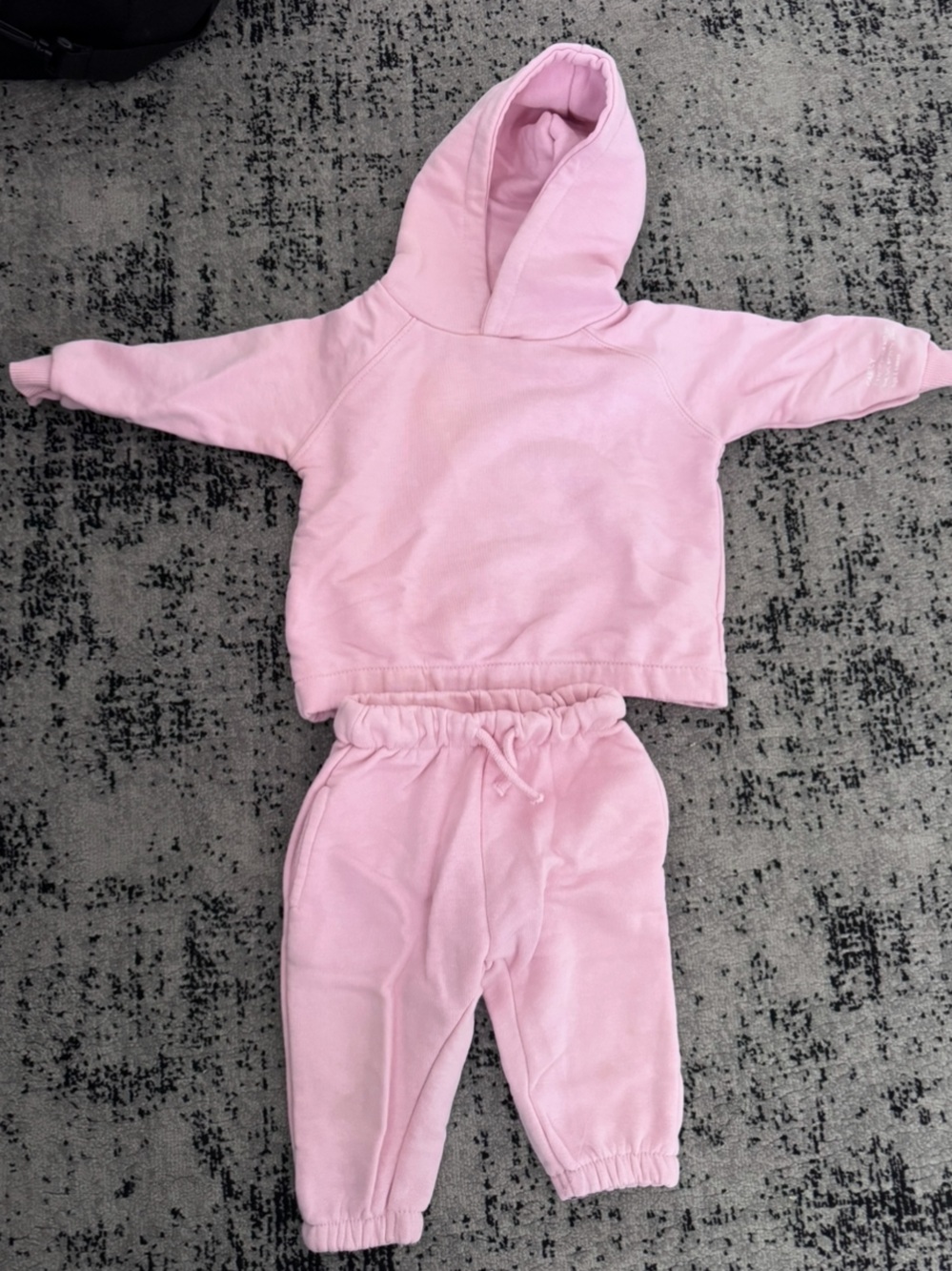 Zara Pink Kids Matching Hoodie and Joggers Set